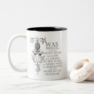 Alice in Wonderland Jabberwocky gedicht koffie Mok