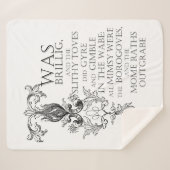 Alice in Wonderland Jabberwocky Sherpa Blanket Sherpa Deken (Voorkant (horizontaal))