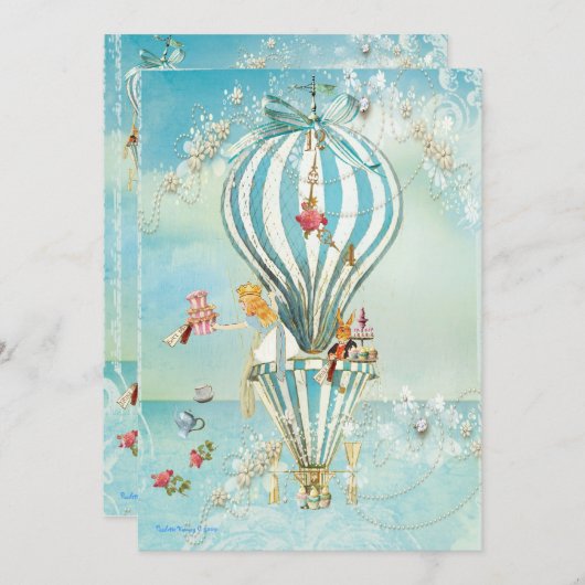 Alice in Wonderland Kaart (Voorkant / Achterkant)