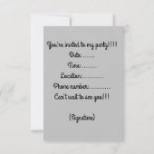 Alice in Wonderland Kaart (Achterkant)