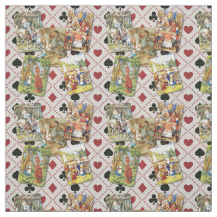 Alice in Wonderland Kaart Design B Stof