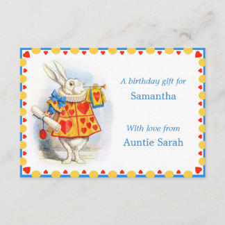 Alice in Wonderland Kaarten van de Birthday Gift E