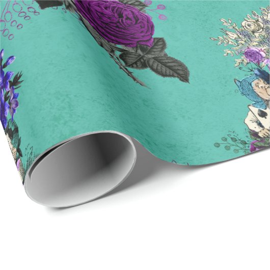 Alice in Wonderland Kards en Rozen Cadeaupapier (Rol Hoek)