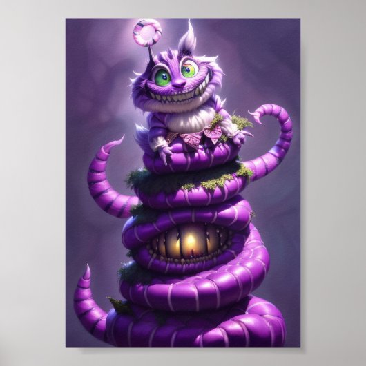 Alice in wonderland katten poster (Voorkant)