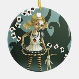 Alice in Wonderland Keramisch Ornament