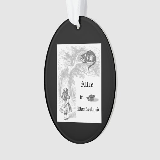 Alice in Wonderland kerstversiering Ornament (voorkant)