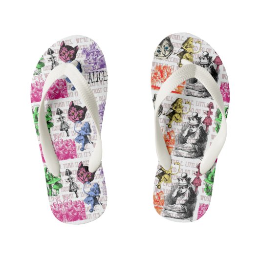  Alice in Wonderland Kinder Teenslippers (Voetbed)