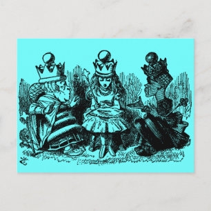 Alice in Wonderland King & Queen Briefkaart