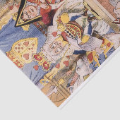 Alice in Wonderland Knave Hearts Decoupage Tissuepapier (Detail)