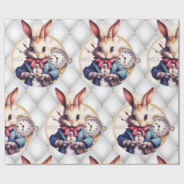 Alice in Wonderland konijn bruiloft thema Cadeaupapier