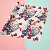 Alice in Wonderland Konijn en harten Cadeaupapier