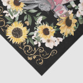 Alice in Wonderland Konijn en Zonnebloemen Tissuepapier (Detail)