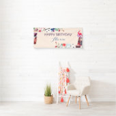 Alice in Wonderland Konijn Thee Sleutel Klok Roos Spandoek (Insitu)