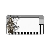 Alice in Wonderland Koningin Alice Grunge Etiket (Voorkant)