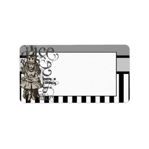Alice in Wonderland Koningin Alice Grunge Etiket