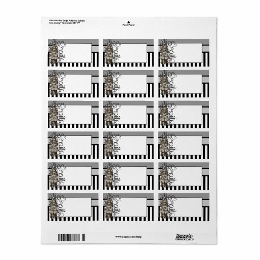 Alice in Wonderland Koningin Alice Grunge Etiket (Full Sheet)