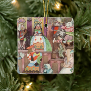  Alice in Wonderland, koningin van harten Keramisch Ornament