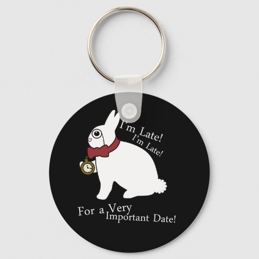 Alice in Wonderland Late Rabbit Sleutelhanger (Voorkant)