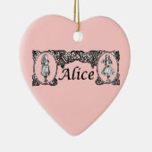 Alice in Wonderland  Lijst Keramisch Ornament (Rechts)