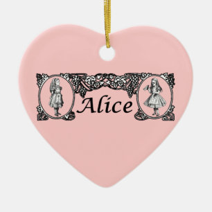 Alice in Wonderland  Lijst Keramisch Ornament