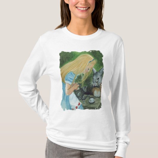 Alice in Wonderland Long Sleeve T-Shirt (Voorkant)