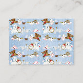 Alice in Wonderland Luier Raffle Dank u Gift Informatiekaartje (Achterkant)