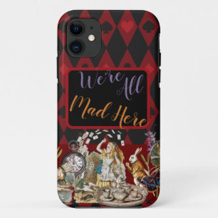 Alice in Wonderland Mad Cheshire Cat iPhone 11 Hoesje
