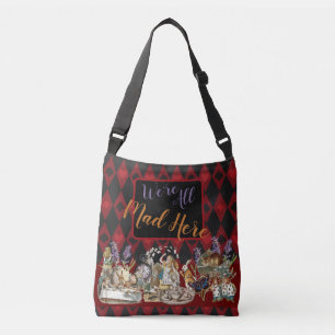 Alice in Wonderland Mad Cheshire Cat Crossbody Tas