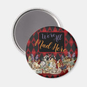 Alice in Wonderland Mad Cheshire Cat Magneet (Voorkant / Achterkant)