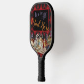 Alice in Wonderland Mad Cheshire Cat Pickleball Paddle (Links)