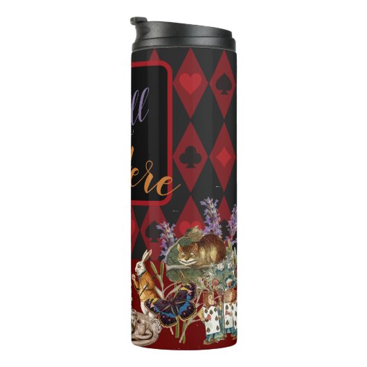 Alice in Wonderland Mad Cheshire Cat Thermosbeker (Geroteerd rechts)