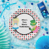 Alice in Wonderland Mad Hatter Card Deck Party Papieren Bordje (Feest)