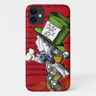 Alice in Wonderland   Mad Hatter iPhone 11 Hoesje