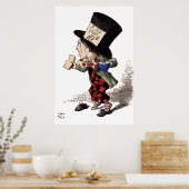 Alice in Wonderland - Mad Hatter (kleur) Poster (Keuken)