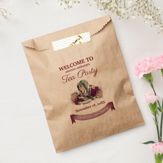 Alice in Wonderland Mad Hatter Tea Party Welkom Bedankzakje (Gezegeld)