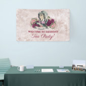 Alice in Wonderland Mad Hatter Tea Party Welkom Spandoek (Beurs)