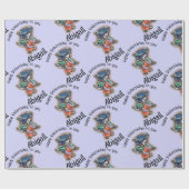 Alice in Wonderland Mad Hatter Teacups Aangepaste  Cadeaupapier (Vlak)