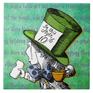Alice in Wonderland   Mad Hatter Tegeltje