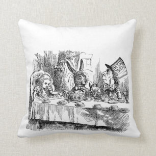 Alice in Wonderland Mad Hatter-theeparty Kussen