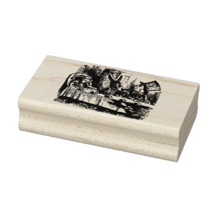  Alice in Wonderland Mad Hatter-theeparty Rubberstempel