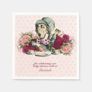 Alice in Wonderland Mad Hatters Tea Party Custom Servet