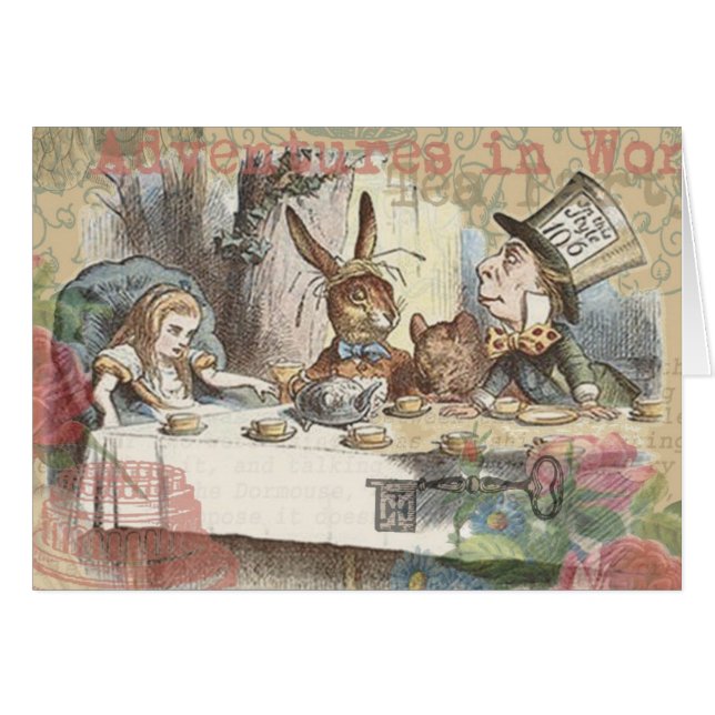 Alice in Wonderland Mad Tea Party (Voorkant Horizontaal)