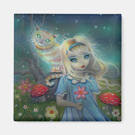 Alice in Wonderland Magnet Magneet (Voorkant)