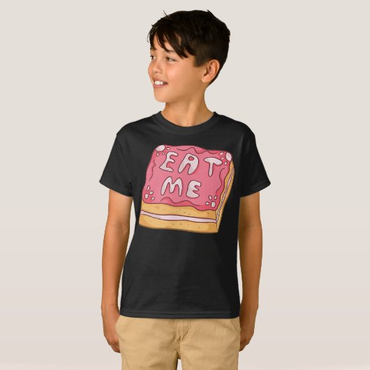 Alice In Wonderland - Mangez-Moi - T-Shirt De Gâte (Devant entier)