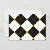 Alice in Wonderland Mariage code qr carte RSVP (Dos)