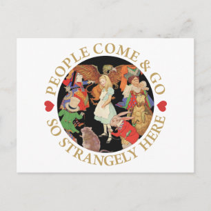Alice in Wonderland - Mensen komen en gaan Briefkaart