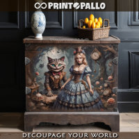 Alice in Wonderland met Cheshire kat