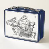 Alice in Wonderland, met de "Drink me"-fles (Achterkant)