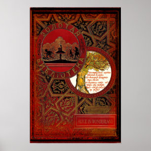 Alice in Wonderland met "de kat van Cheshire" Poster