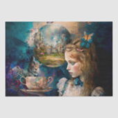 Alice in Wonderland met de Magic Tea Cup Tissuepapier (Voorkant)